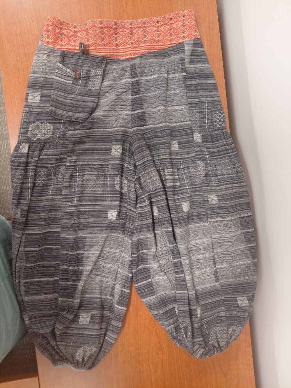 Boho 100% Cotton Harem Pants | Festival Balloon Hippie Lounge Pants L